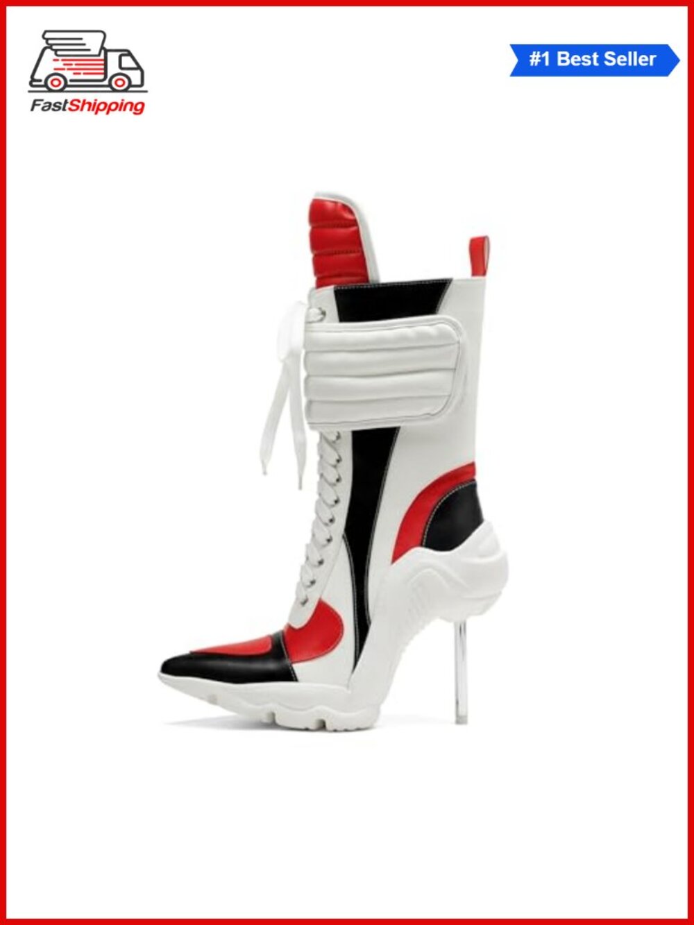 ✨Pointed Toe Stiletto Heel Ankle Boots Pull-On Booties for Party Office Daily